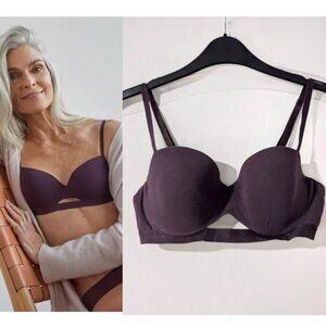 ThirdLove | Pima Cotton T-Shirt Bra In Plum (34B 1/2)